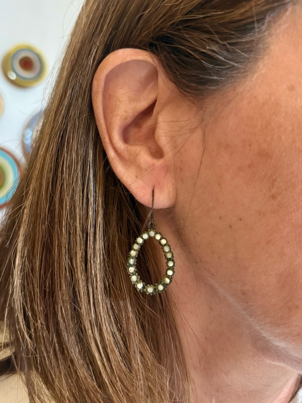 Rebel Designs Beaded Teardrop Earrings